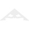 Ekena Millwork Pitch Cornelia Architectural Grade PVC Gable Pediment, 48"W x 20"H x 1"P (10/12) GPP048X020X100CRN - alternate 4